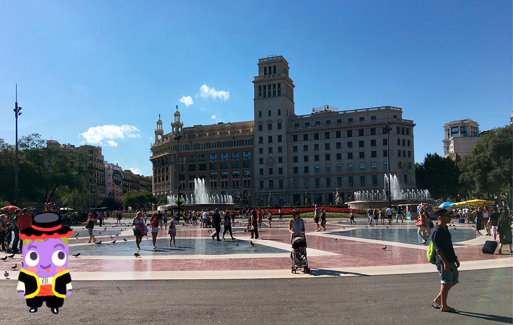 plaza españa cuesta un viaje a barcelona